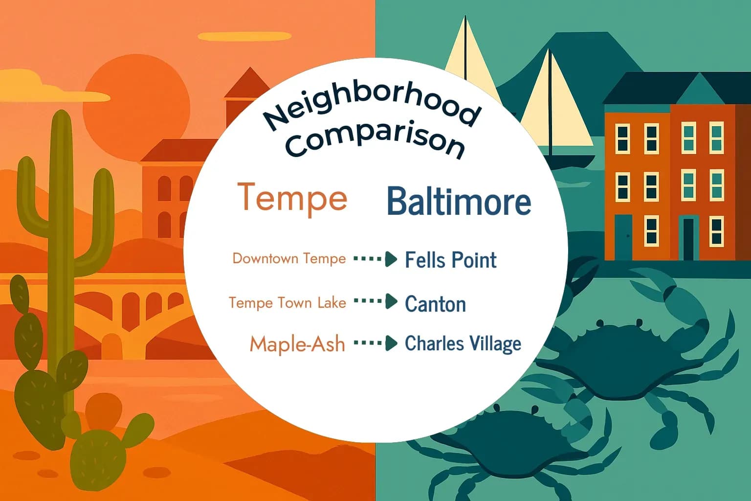 Tempe vs Baltimore Neighborhood Comparison