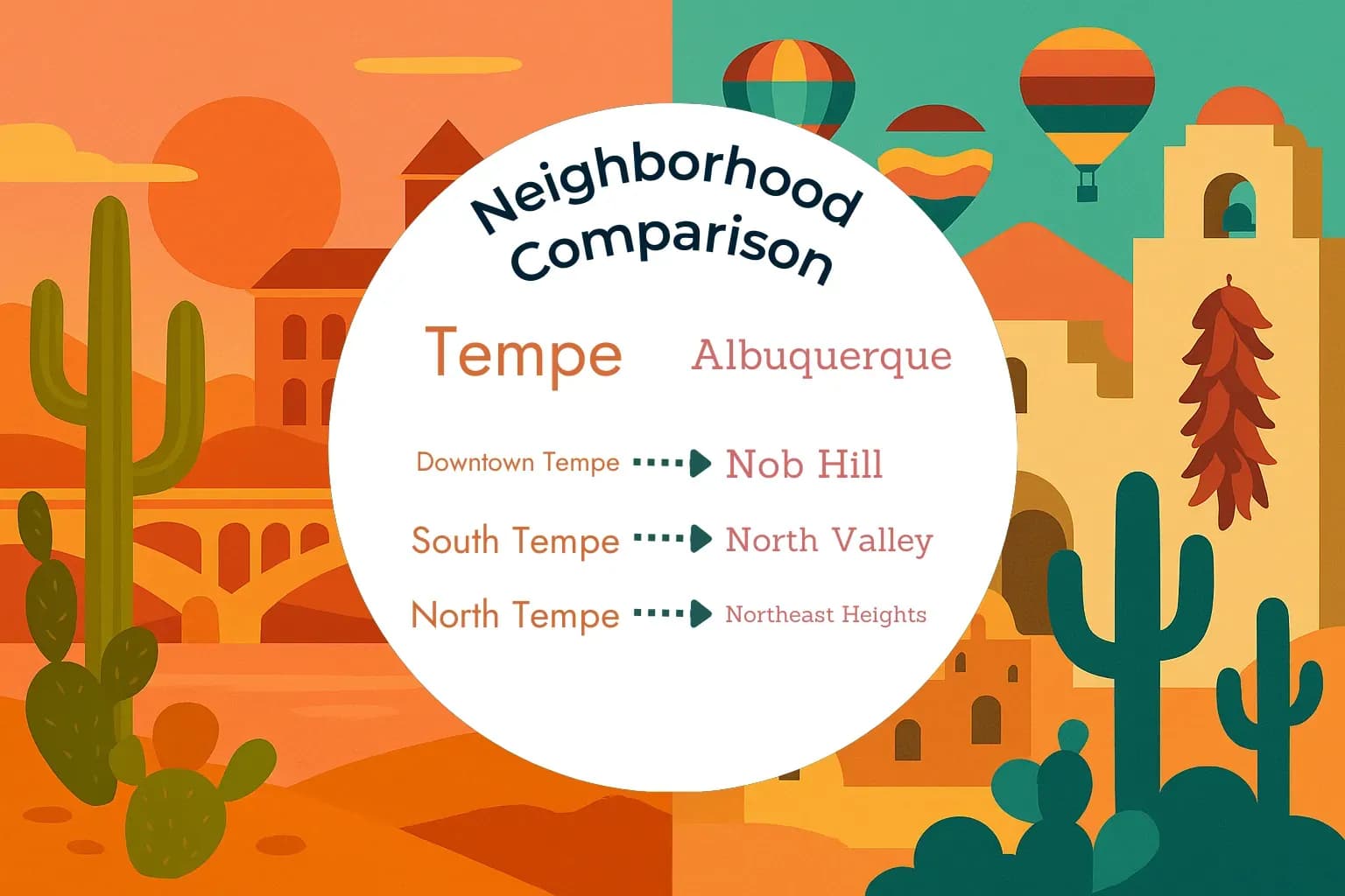 Tempe vs Albuquerque Neighborhood Comparison
