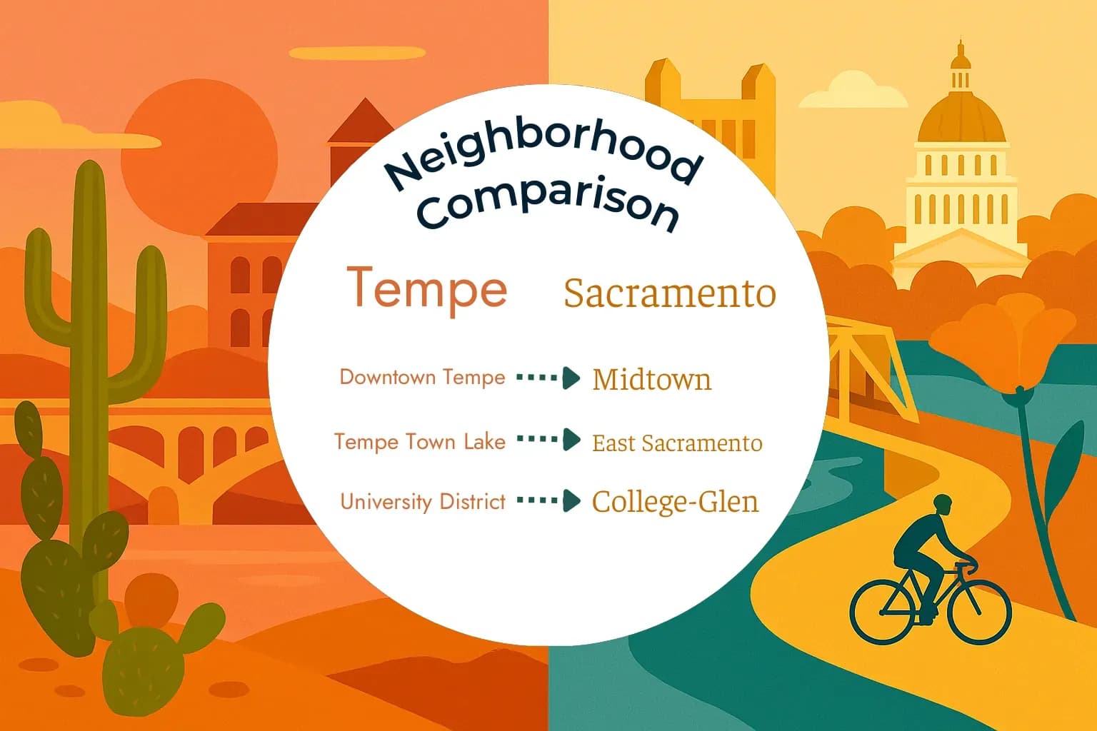 Tempe vs Sacramento Neighborhood Comparison