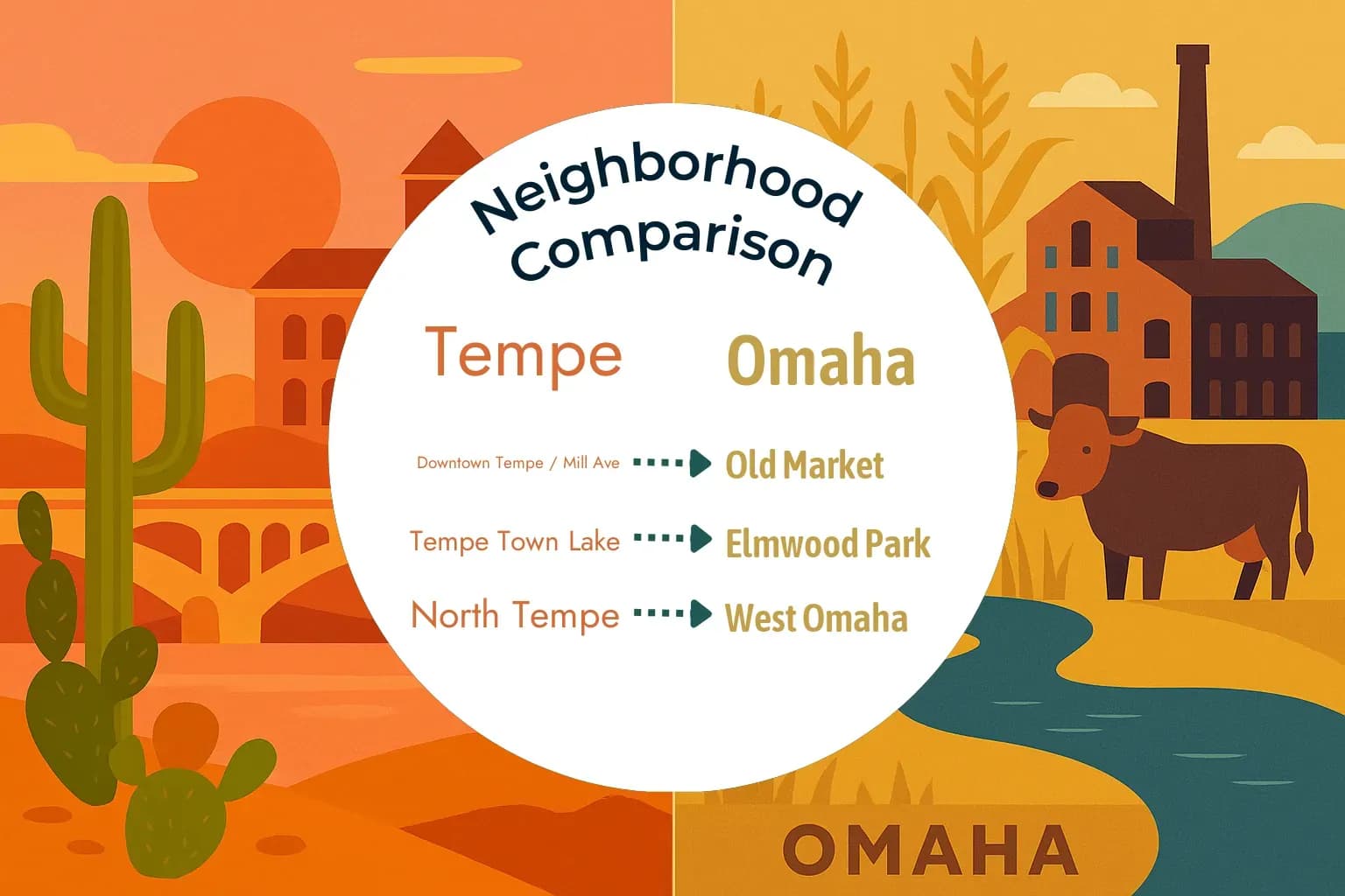 Tempe vs Omaha Neighborhood Comparison