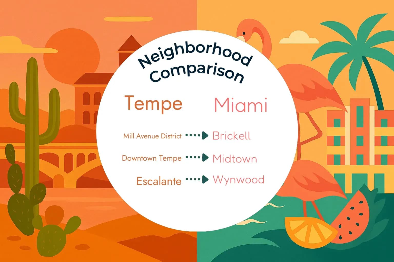 Tempe vs Miami Neighborhood Comparison