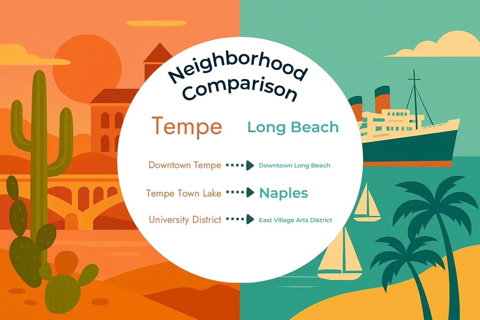 Tempe vs Long Beach Neighborhood Comparison