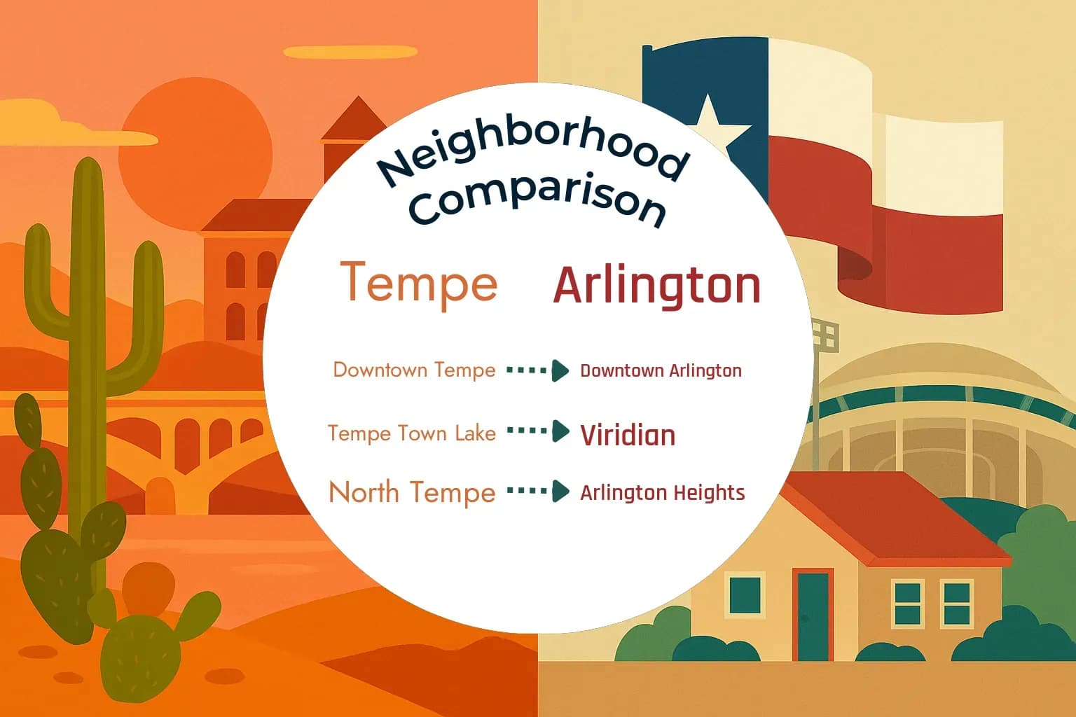 Tempe vs Arlington Neighborhood Comparison