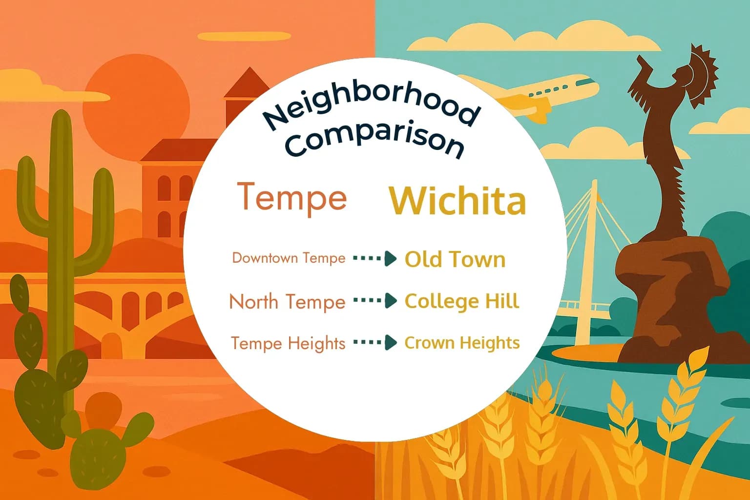 Tempe vs Wichita Neighborhood Comparison