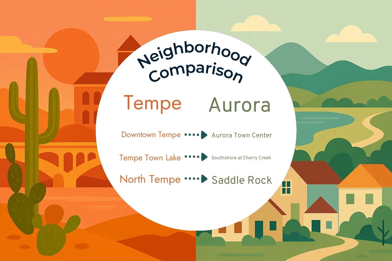 Tempe vs Aurora Neighborhood Comparison