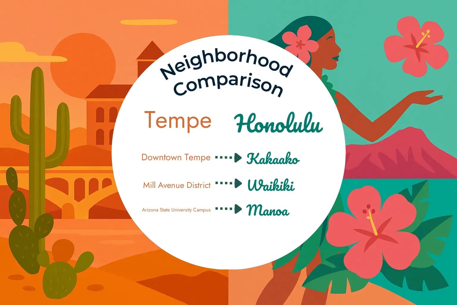 Tempe vs Honolulu Neighborhood Comparison