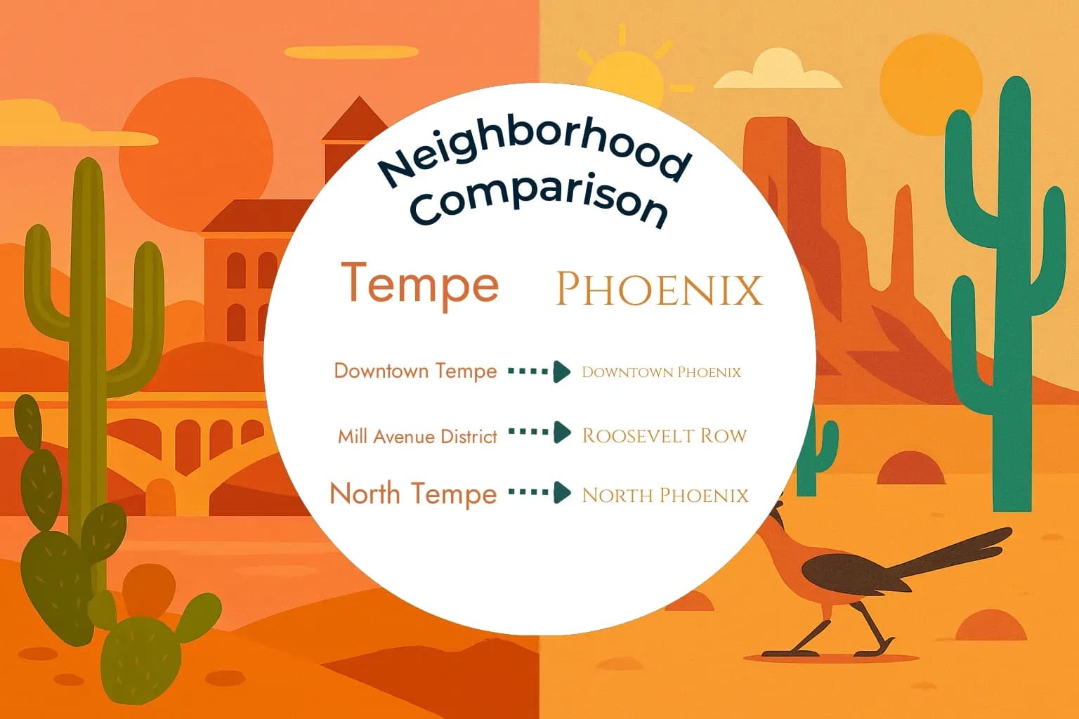 Tempe vs Phoenix Neighborhood Comparison