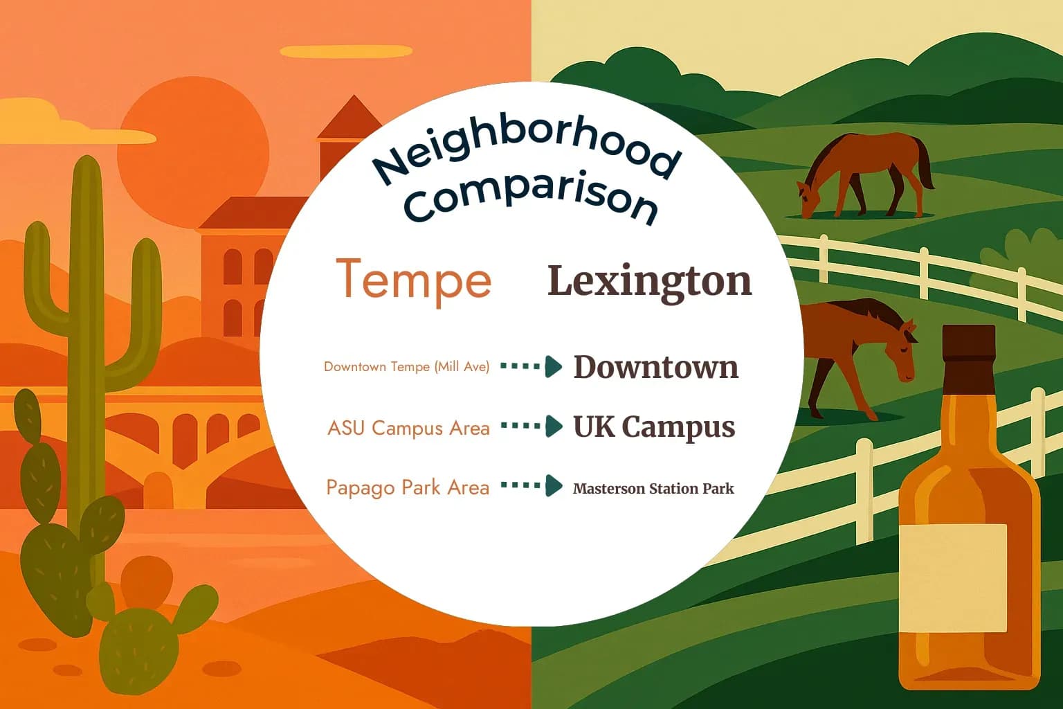 Tempe vs Lexington Neighborhood Comparison