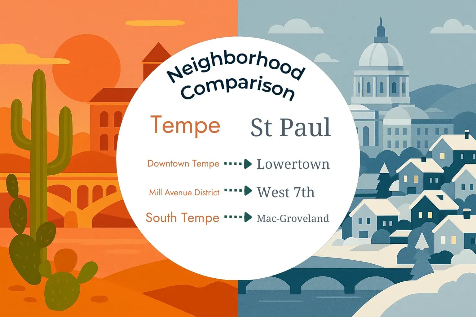 Tempe vs St. Paul Neighborhood Comparison