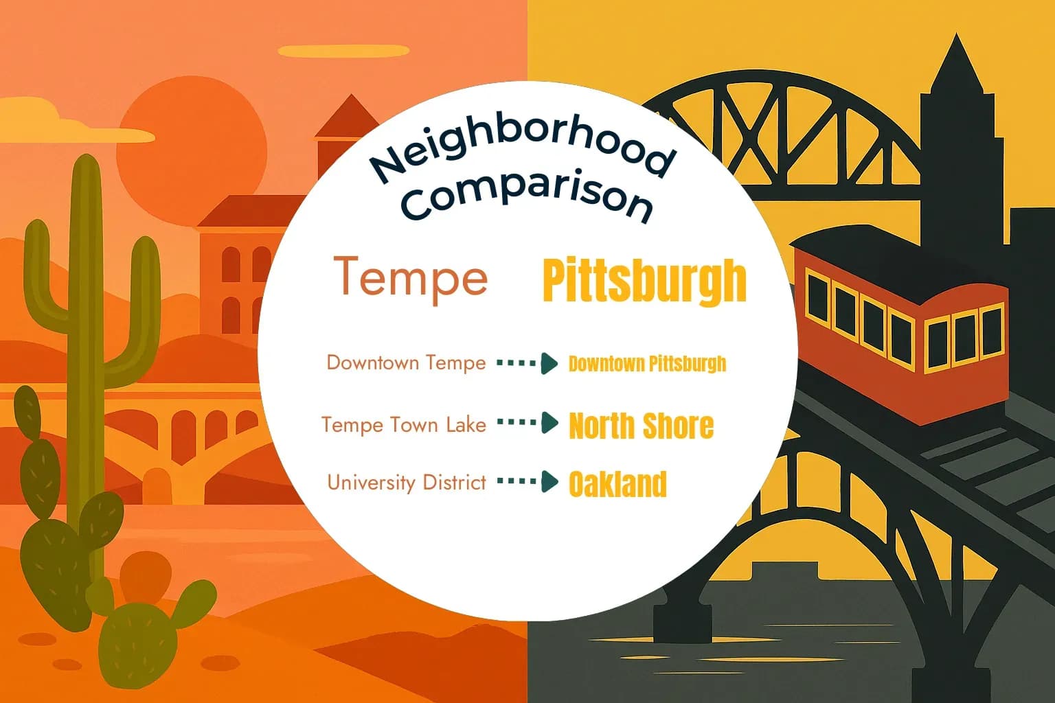 Tempe vs Pittsburgh Neighborhood Comparison