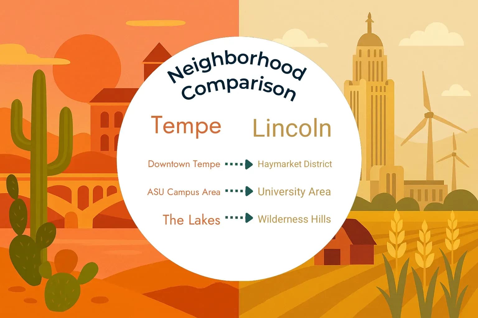 Tempe vs Lincoln Neighborhood Comparison