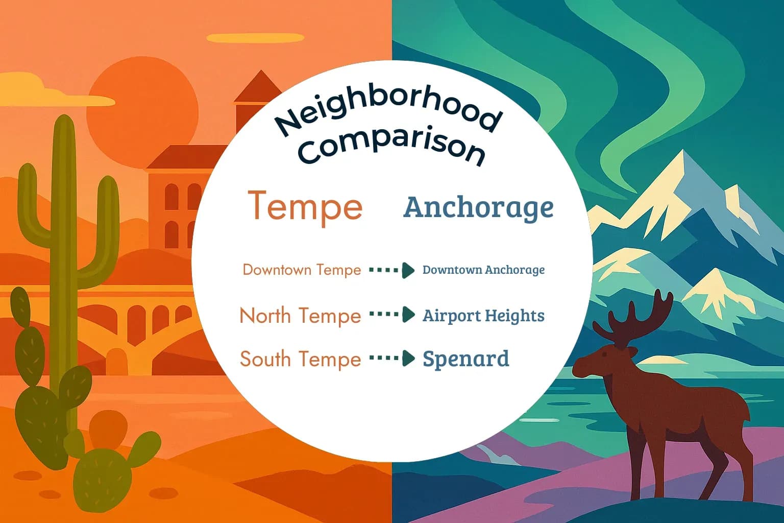 Tempe vs Anchorage Neighborhood Comparison