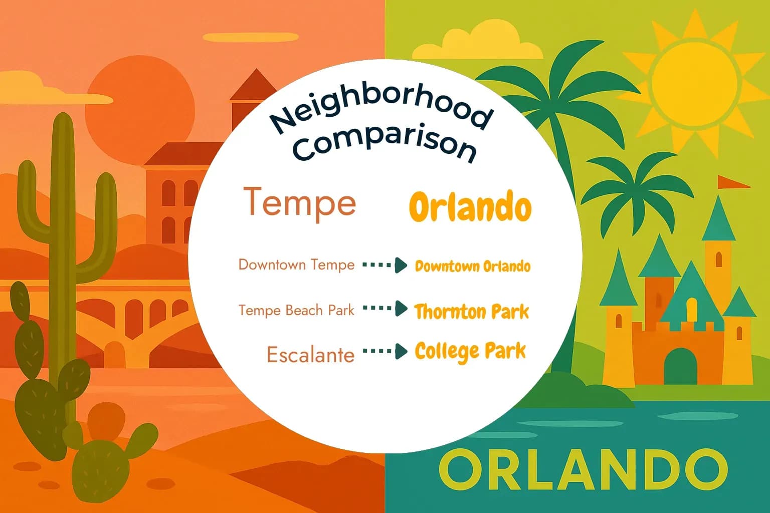 Tempe vs Orlando Neighborhood Comparison