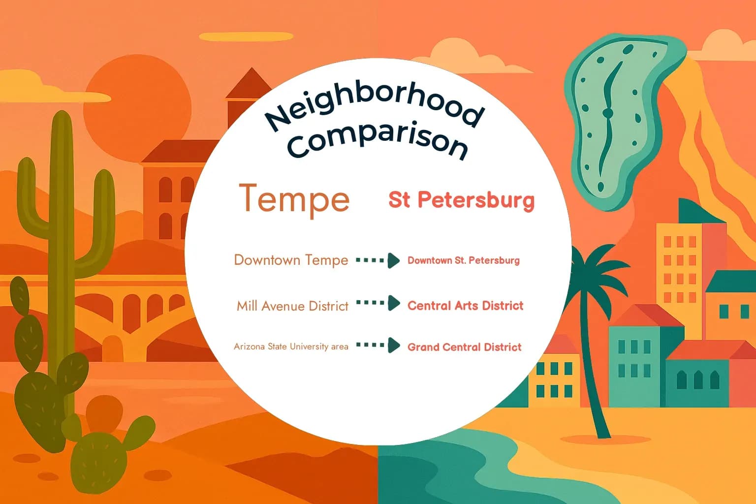 Tempe vs St. Petersburg Neighborhood Comparison