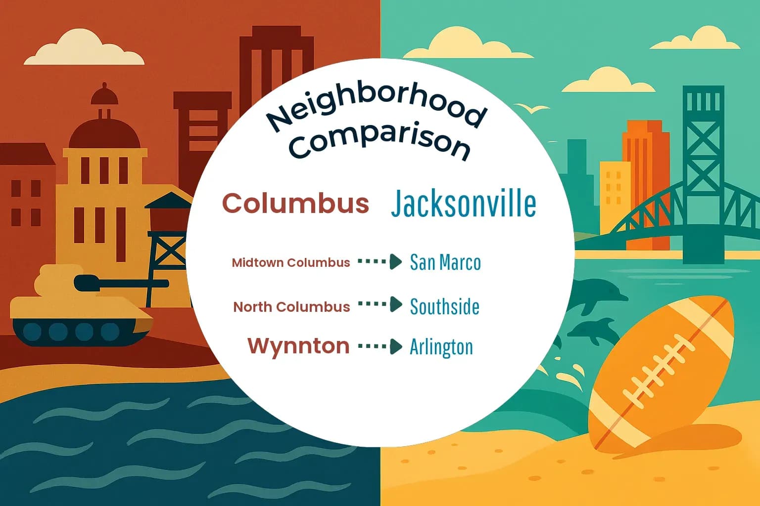 Columbus vs Jacksonville Neighborhood Comparison