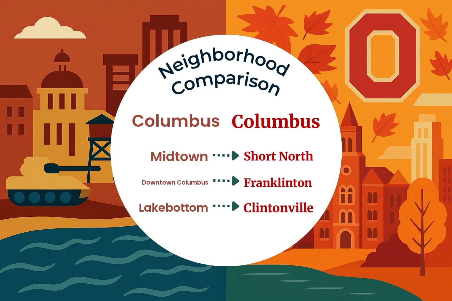 Columbus vs Columbus Neighborhood Comparison