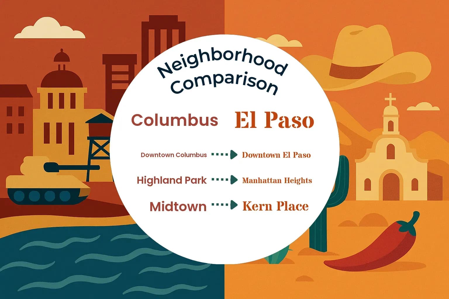 Columbus vs El Paso Neighborhood Comparison