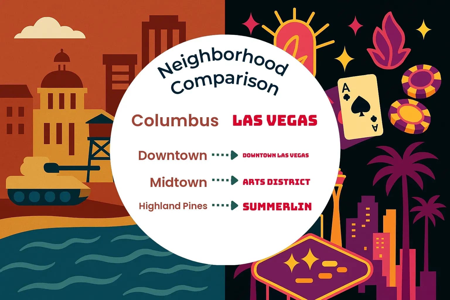 Columbus vs Las Vegas Neighborhood Comparison