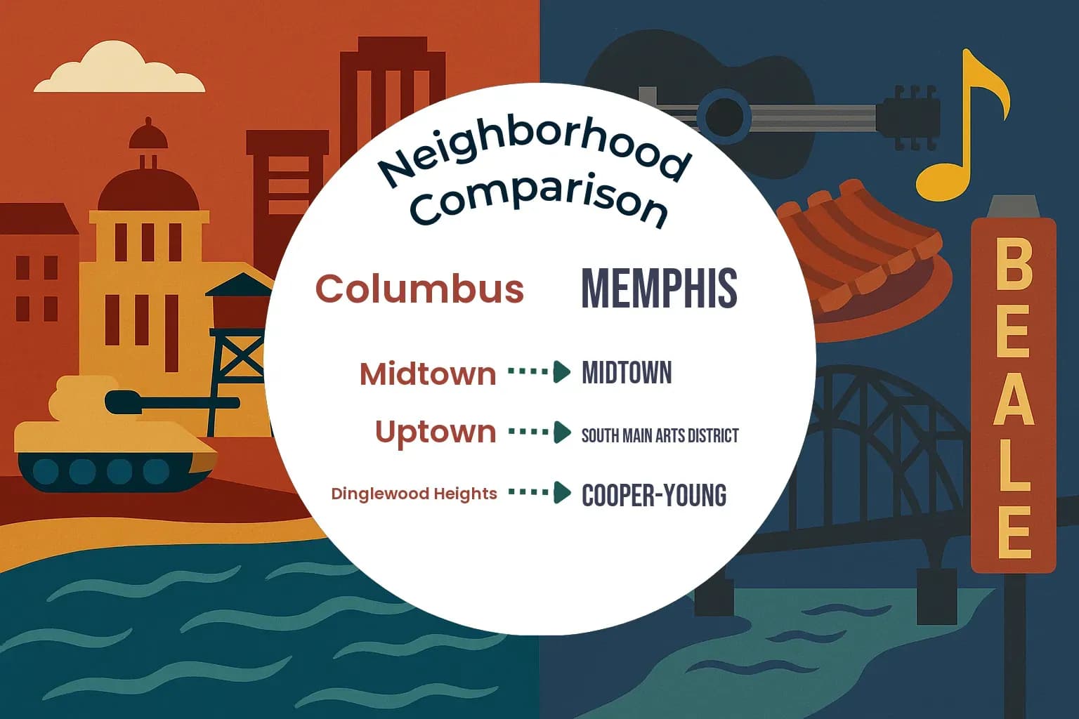 Columbus vs Memphis Neighborhood Comparison