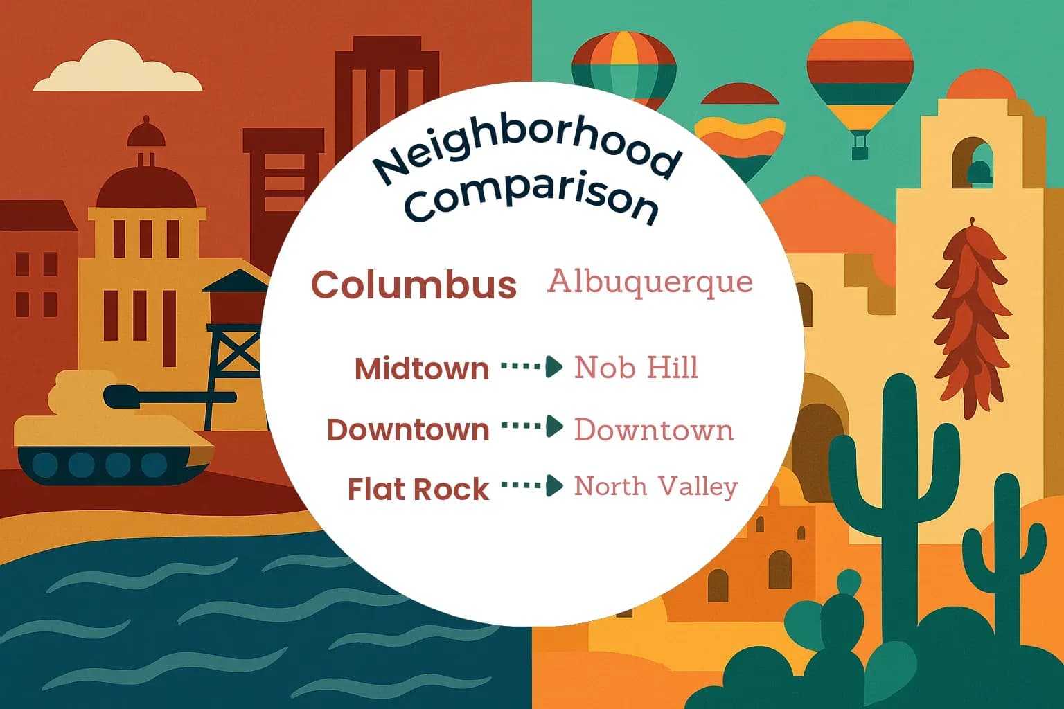 Columbus vs Albuquerque Neighborhood Comparison