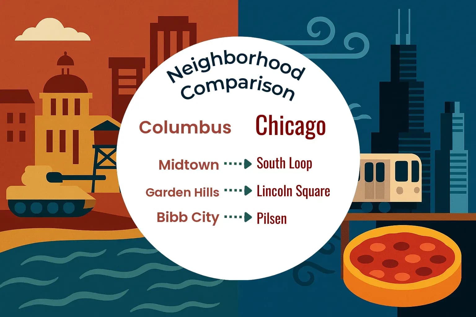 Columbus vs Chicago Neighborhood Comparison