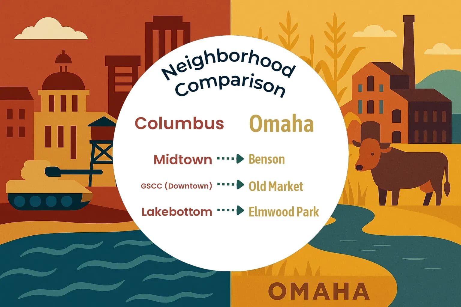 Columbus vs Omaha Neighborhood Comparison
