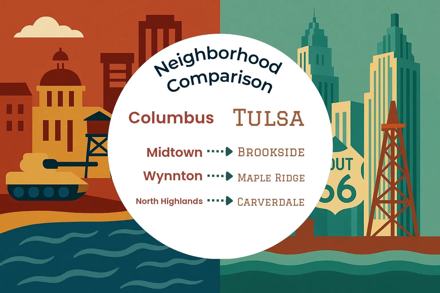 Columbus vs Tulsa Neighborhood Comparison