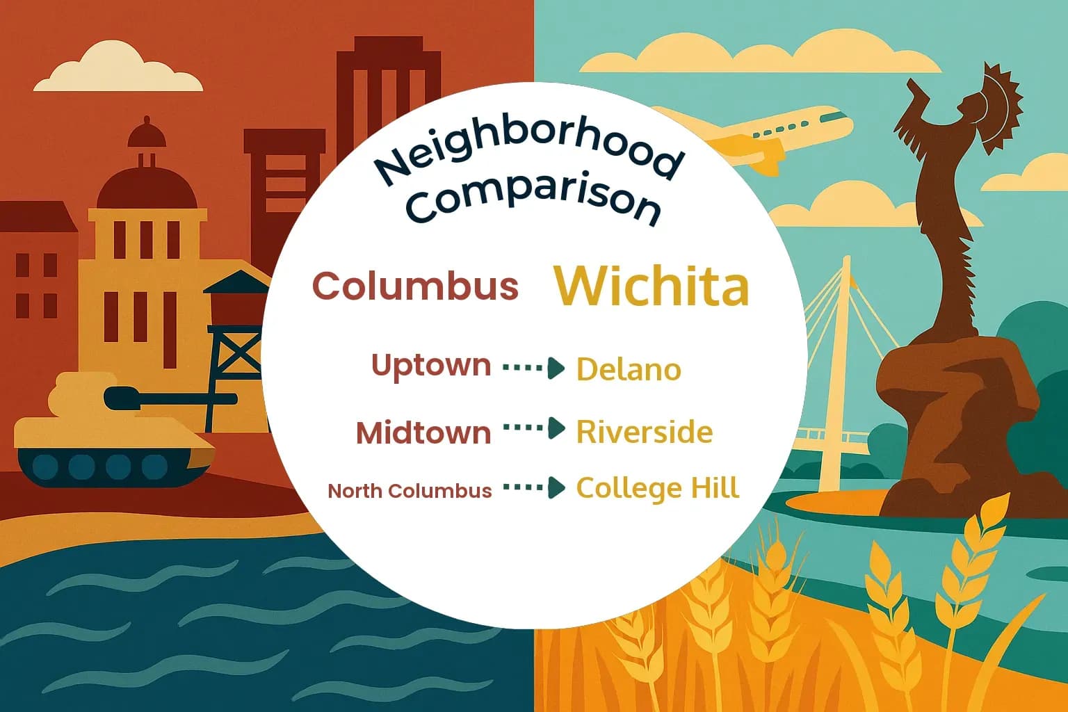 Columbus vs Wichita Neighborhood Comparison