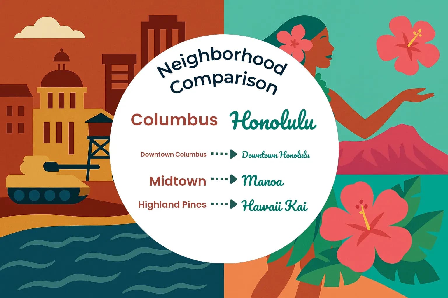 Columbus vs Honolulu Neighborhood Comparison