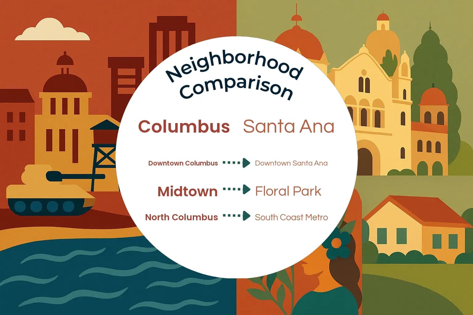 Columbus vs Santa Ana Neighborhood Comparison