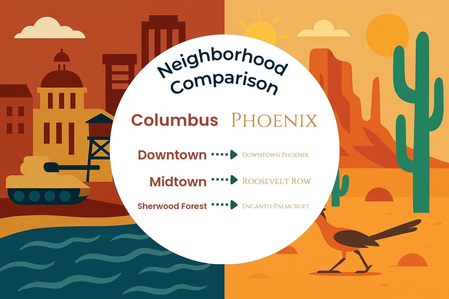 Columbus vs Phoenix Neighborhood Comparison