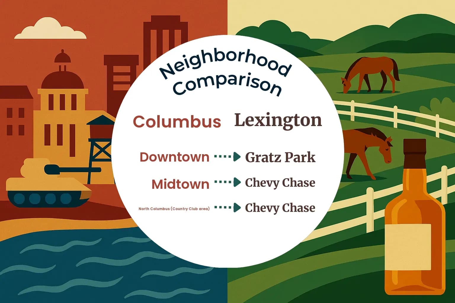 Columbus vs Lexington Neighborhood Comparison