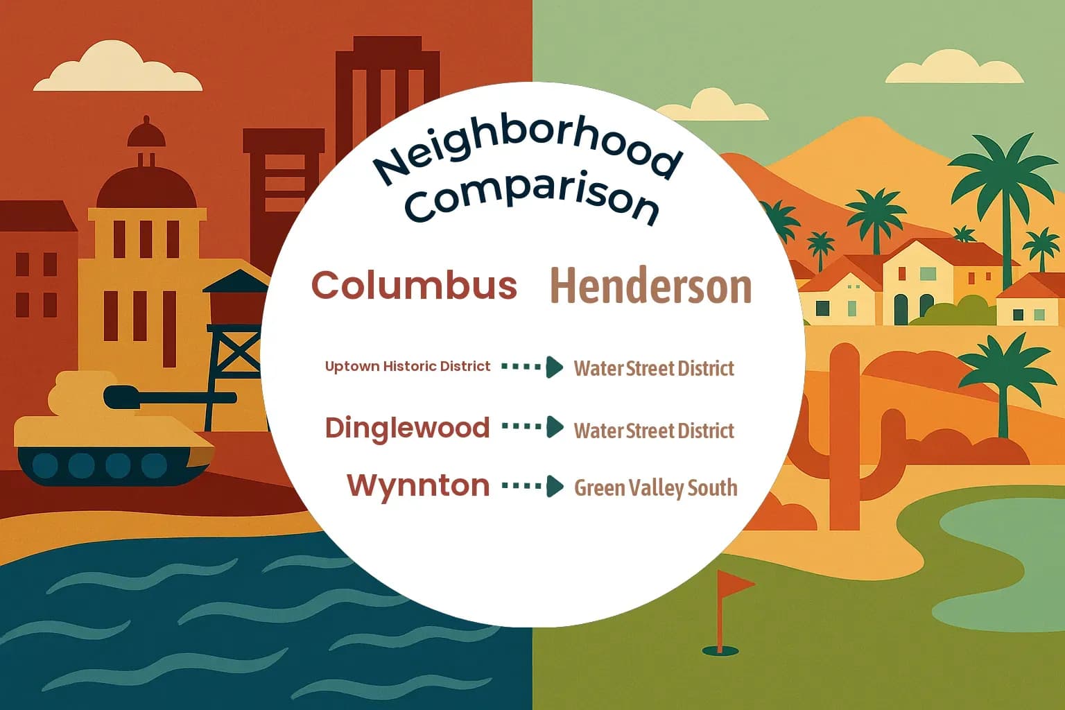 Columbus vs Henderson Neighborhood Comparison