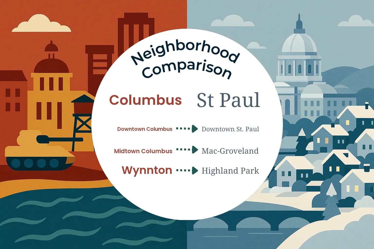 Columbus vs St. Paul Neighborhood Comparison