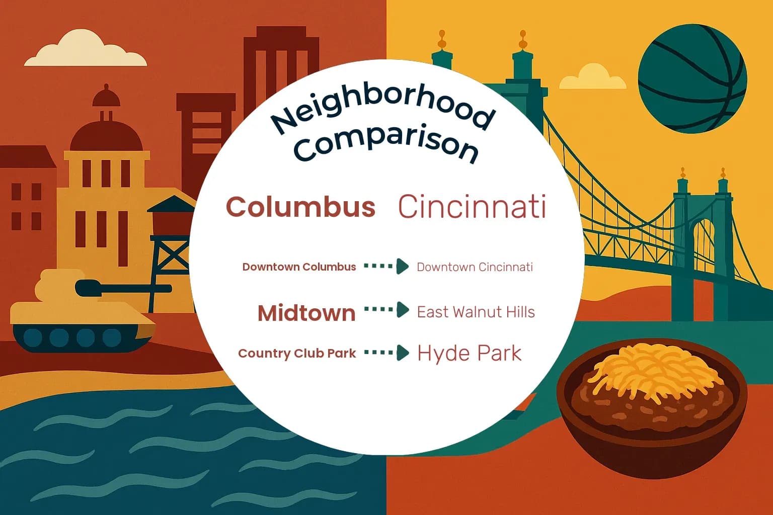 Columbus vs Cincinnati Neighborhood Comparison