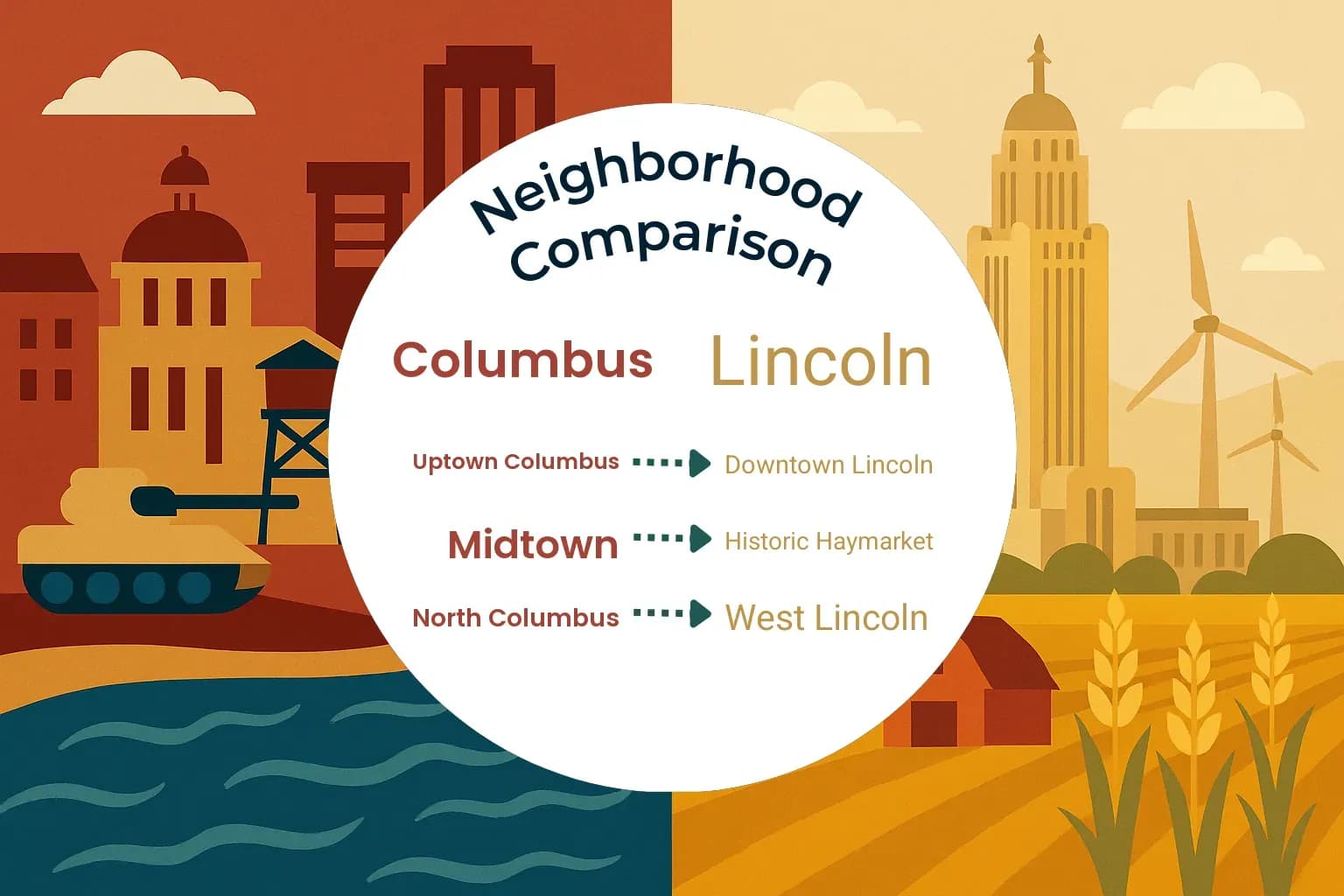 Columbus vs Lincoln Neighborhood Comparison