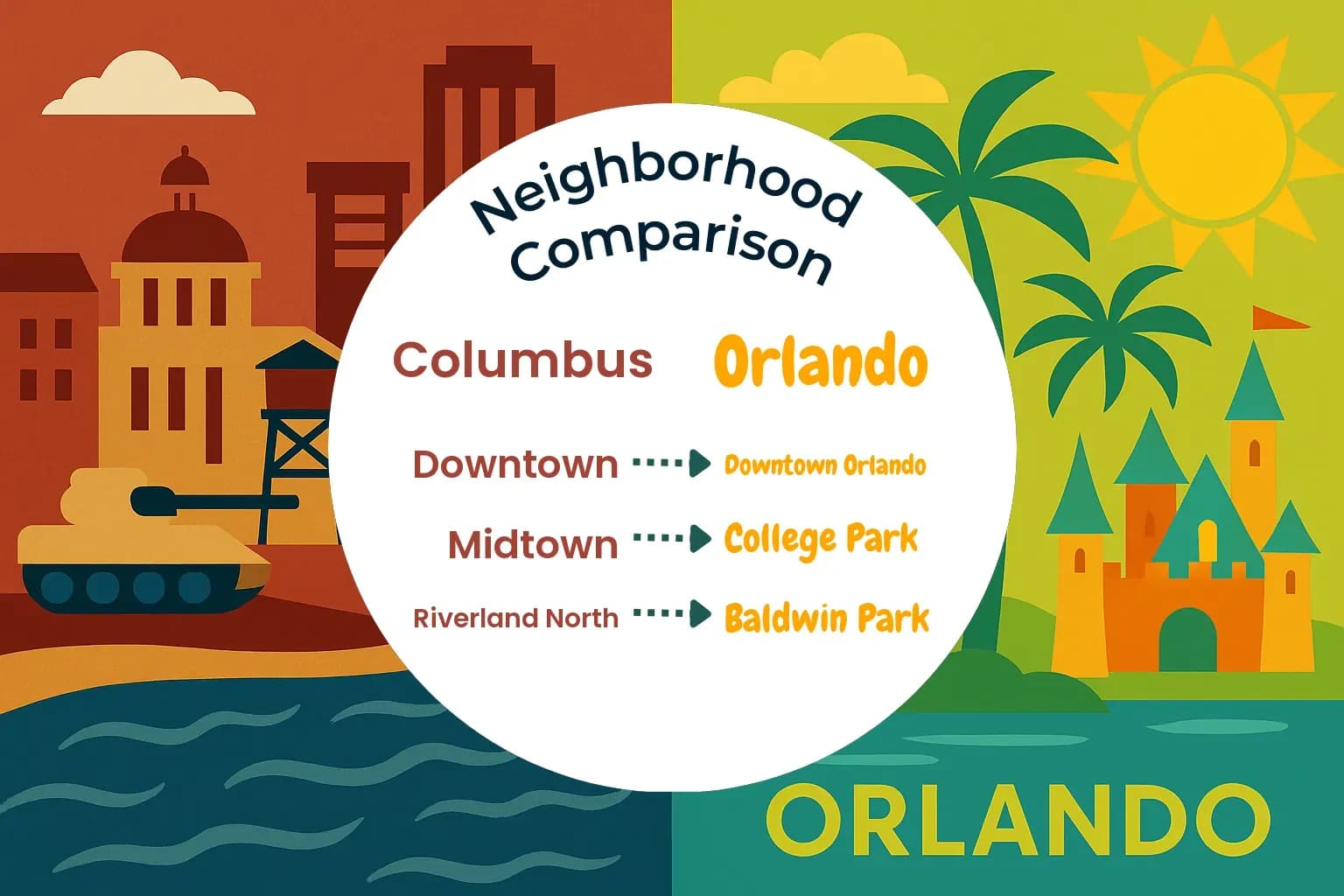 Columbus vs Orlando Neighborhood Comparison