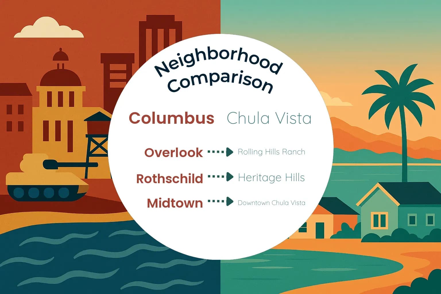 Columbus vs Chula Vista Neighborhood Comparison