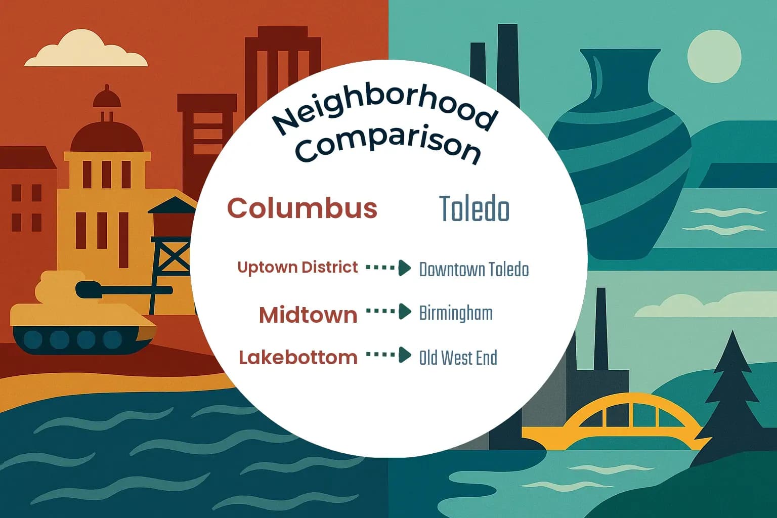 Columbus vs Toledo Neighborhood Comparison