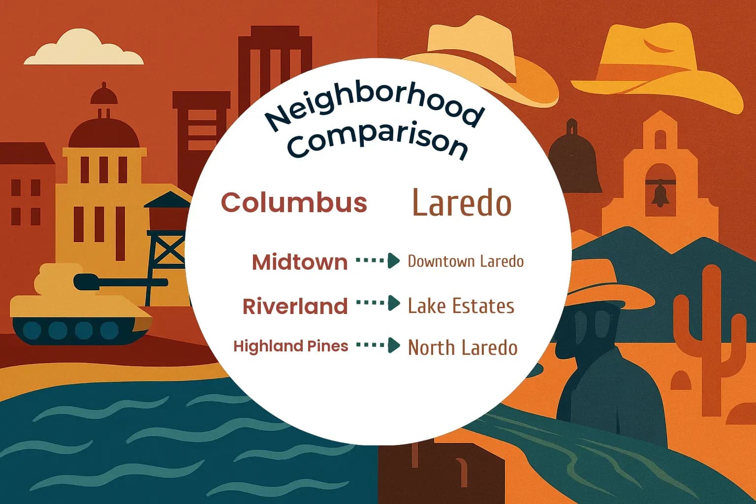 Columbus vs Laredo Neighborhood Comparison
