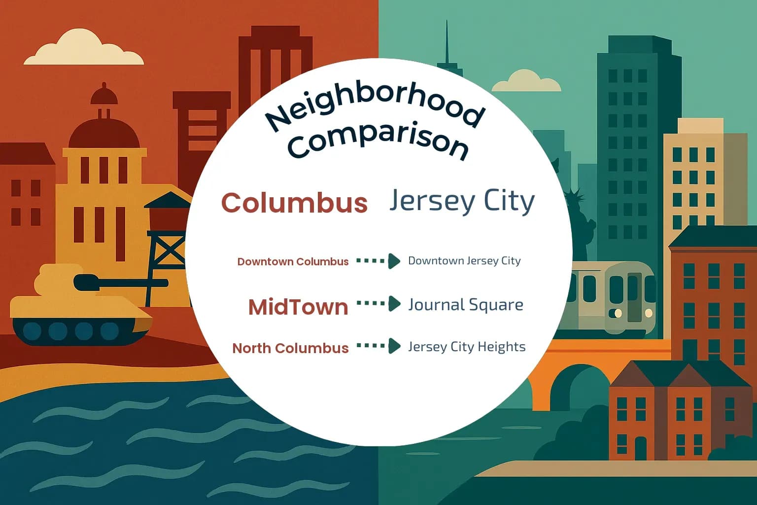 Columbus vs Jersey City Neighborhood Comparison