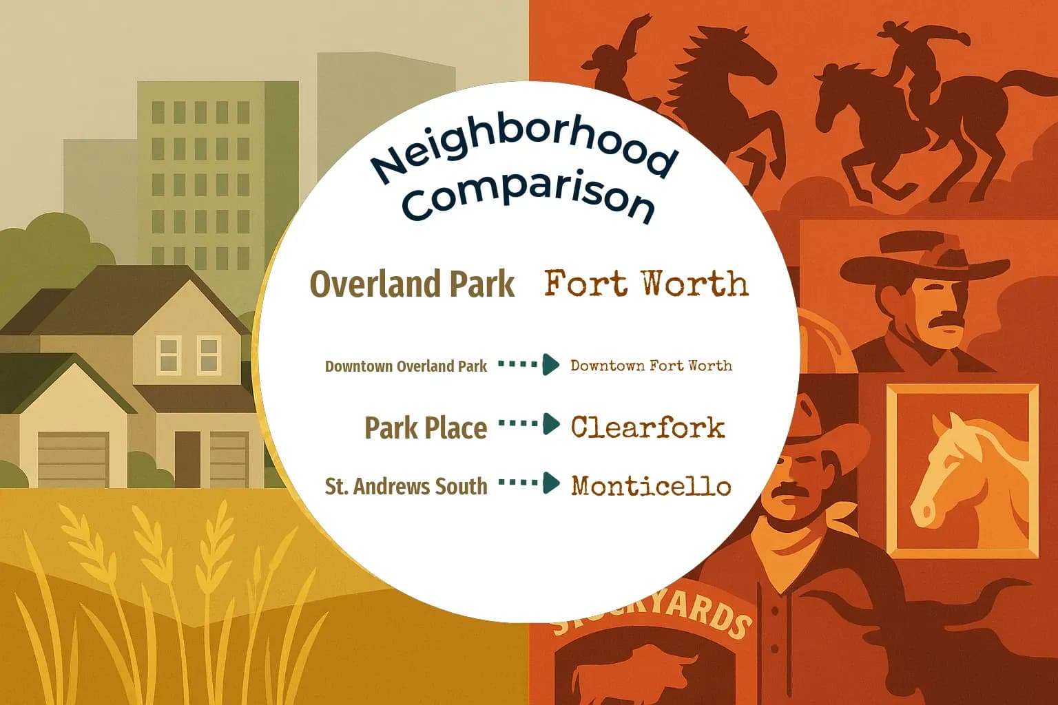 Overland Park vs Fort Worth Neighborhood Comparison