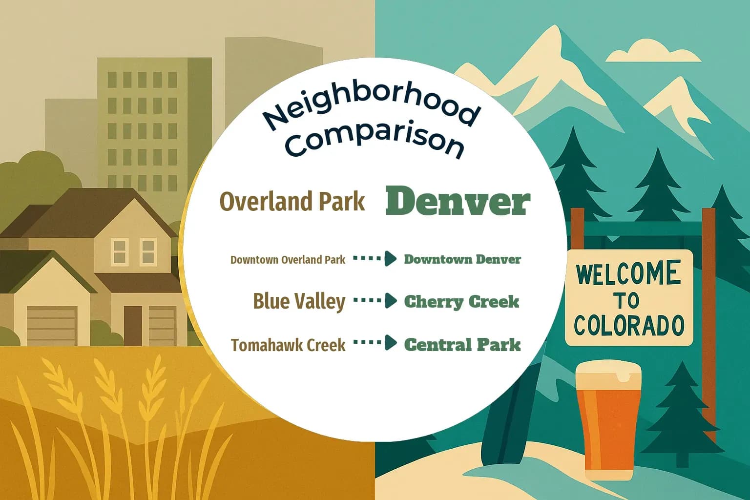 Overland Park vs Denver Neighborhood Comparison