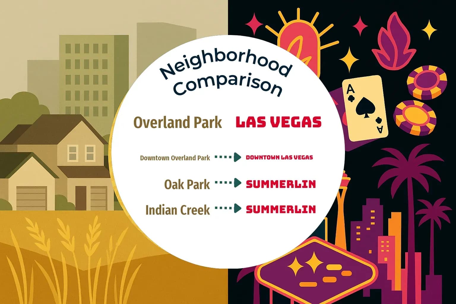 Overland Park vs Las Vegas Neighborhood Comparison