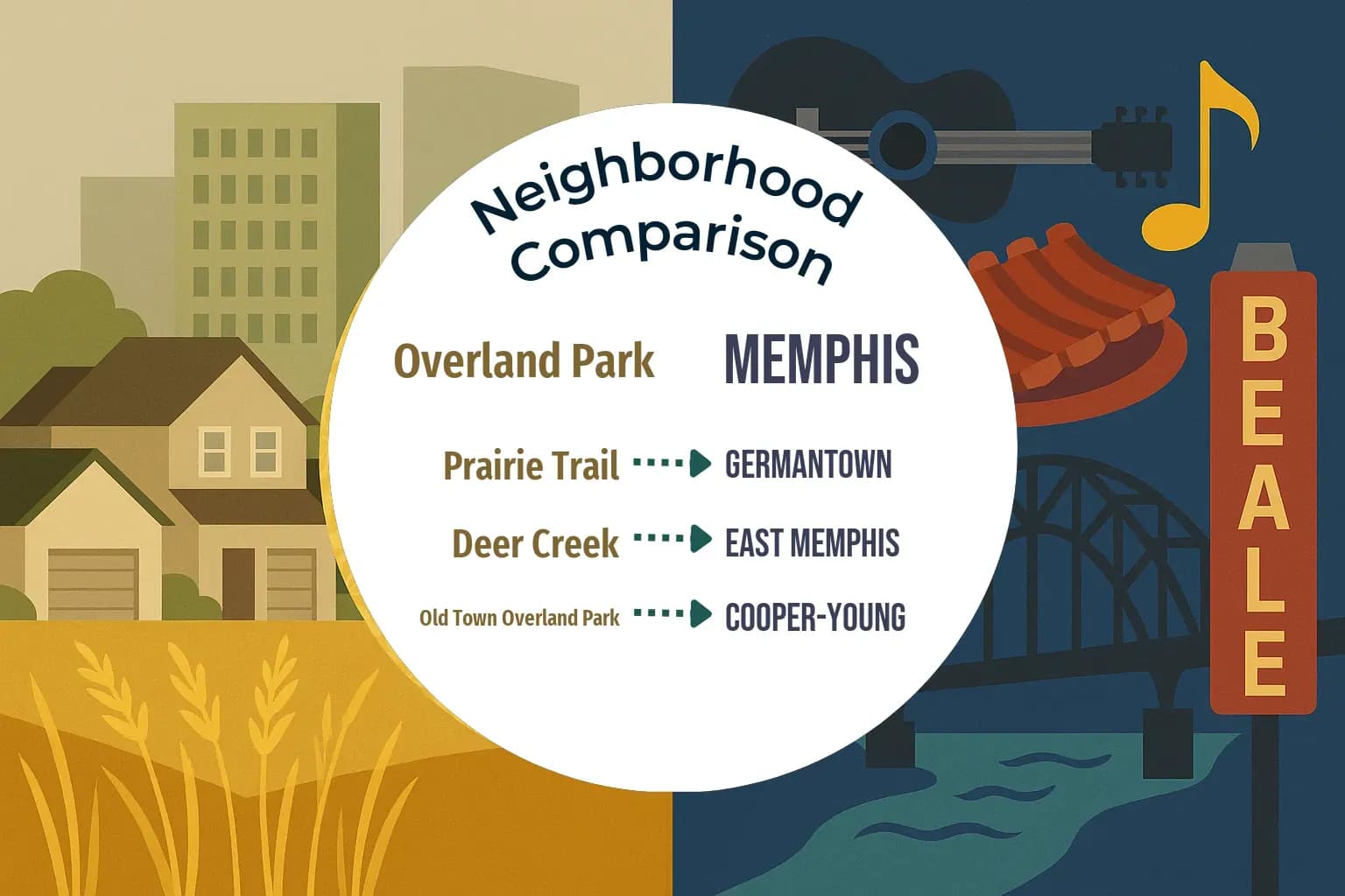 Overland Park vs Memphis Neighborhood Comparison