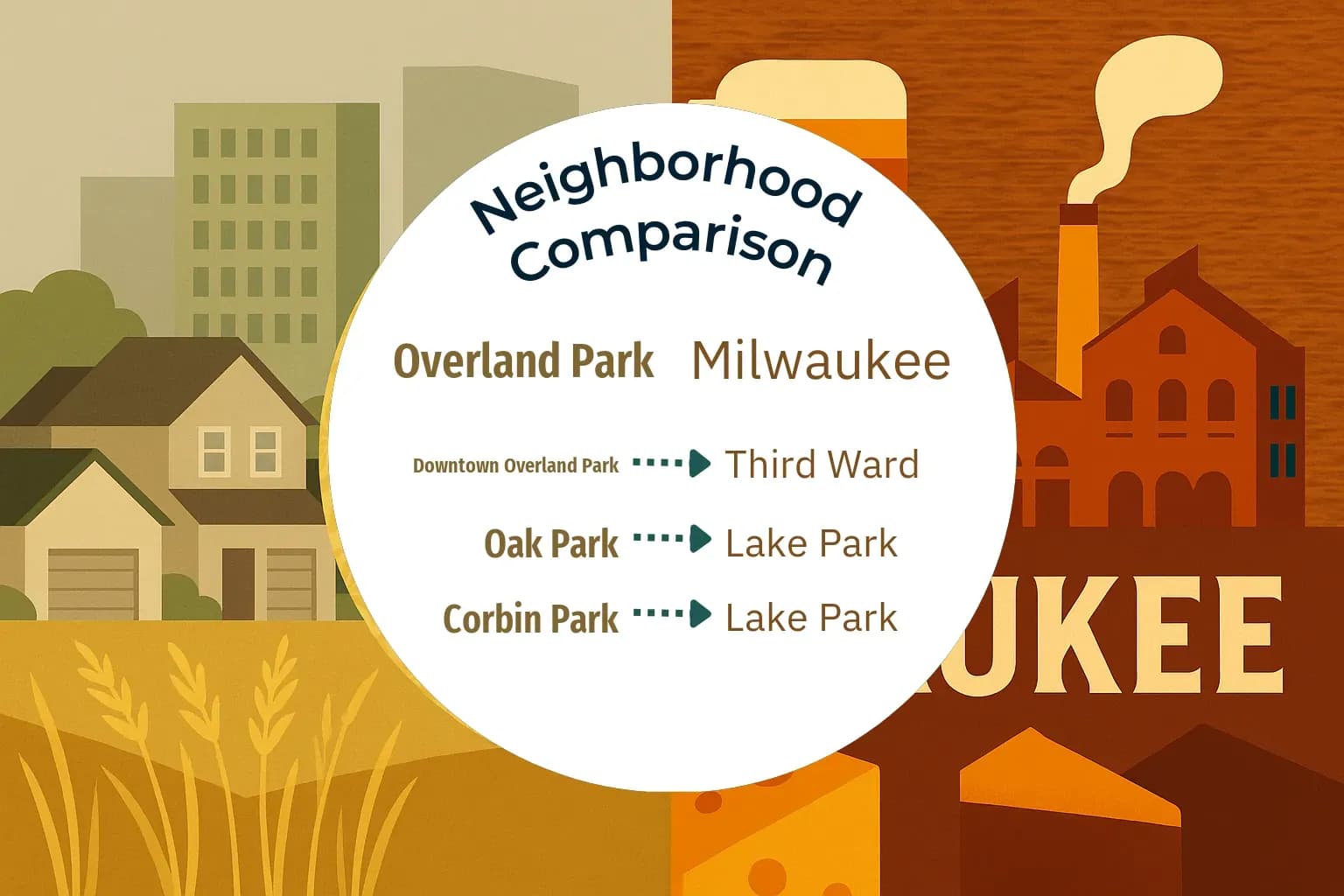 Overland Park vs Milwaukee Neighborhood Comparison