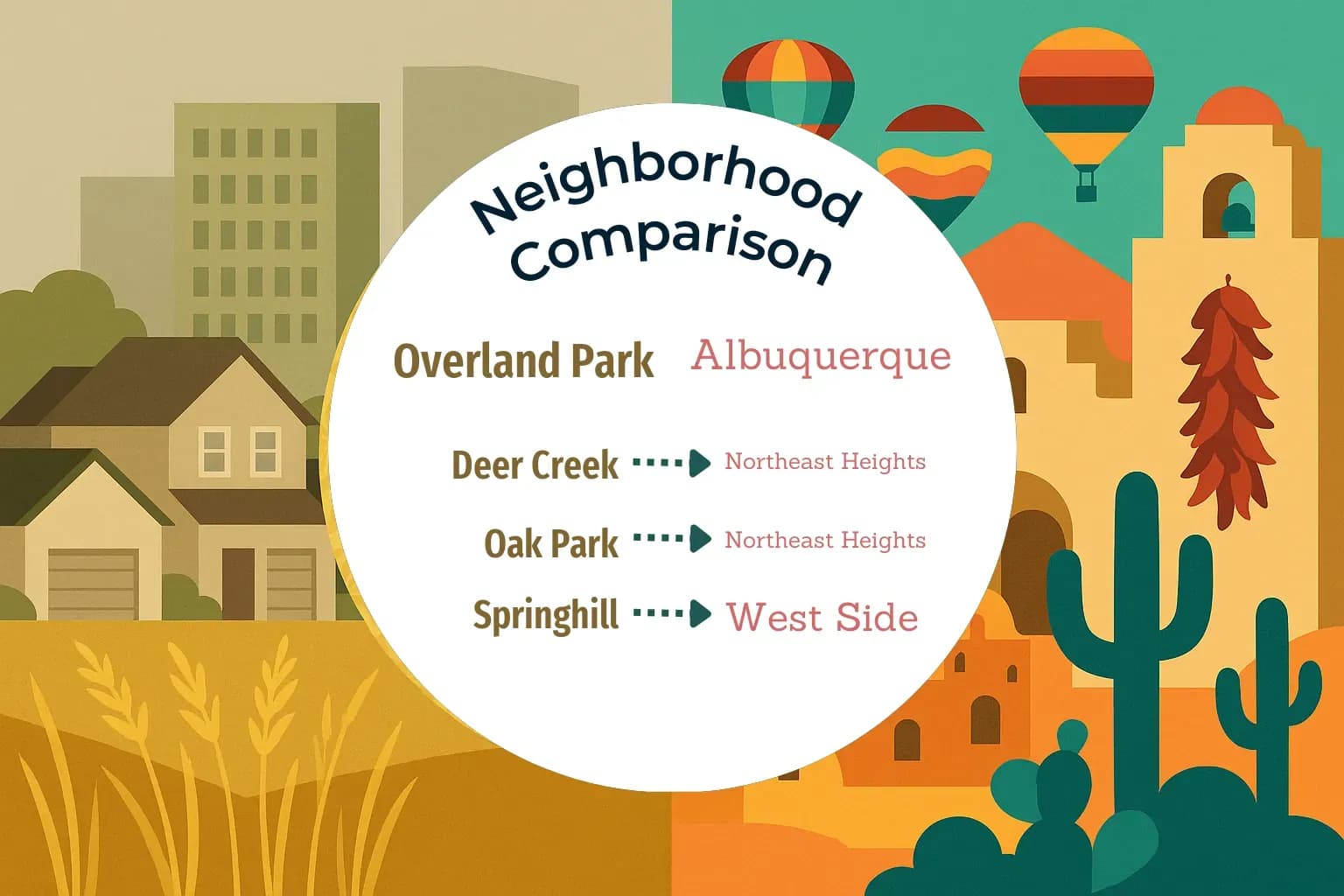 Overland Park vs Albuquerque Neighborhood Comparison