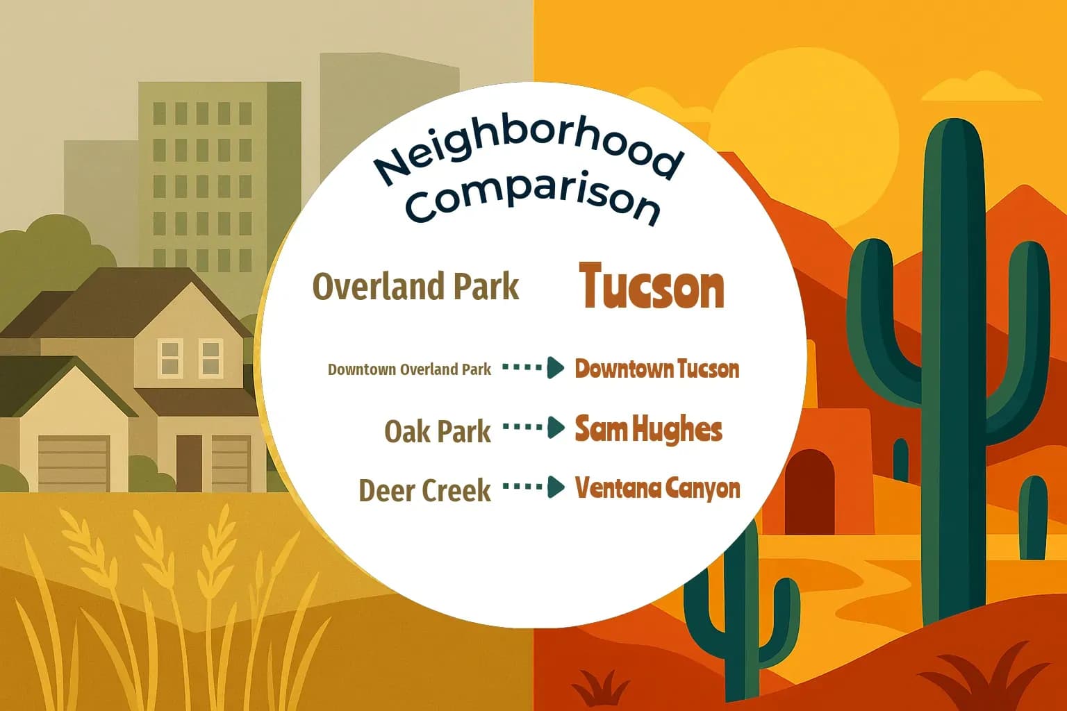 Overland Park vs Tucson Neighborhood Comparison