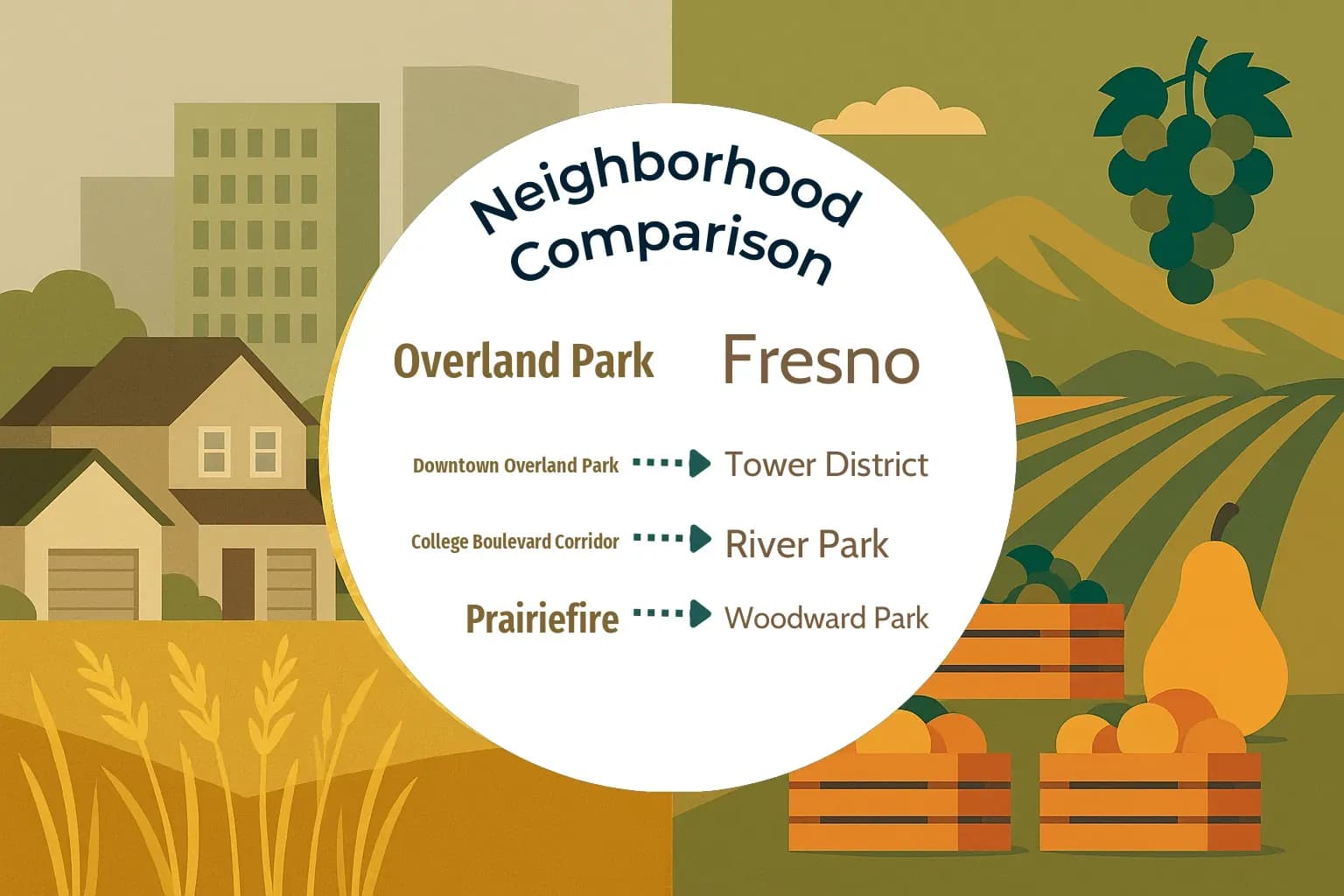 Overland Park vs Fresno Neighborhood Comparison