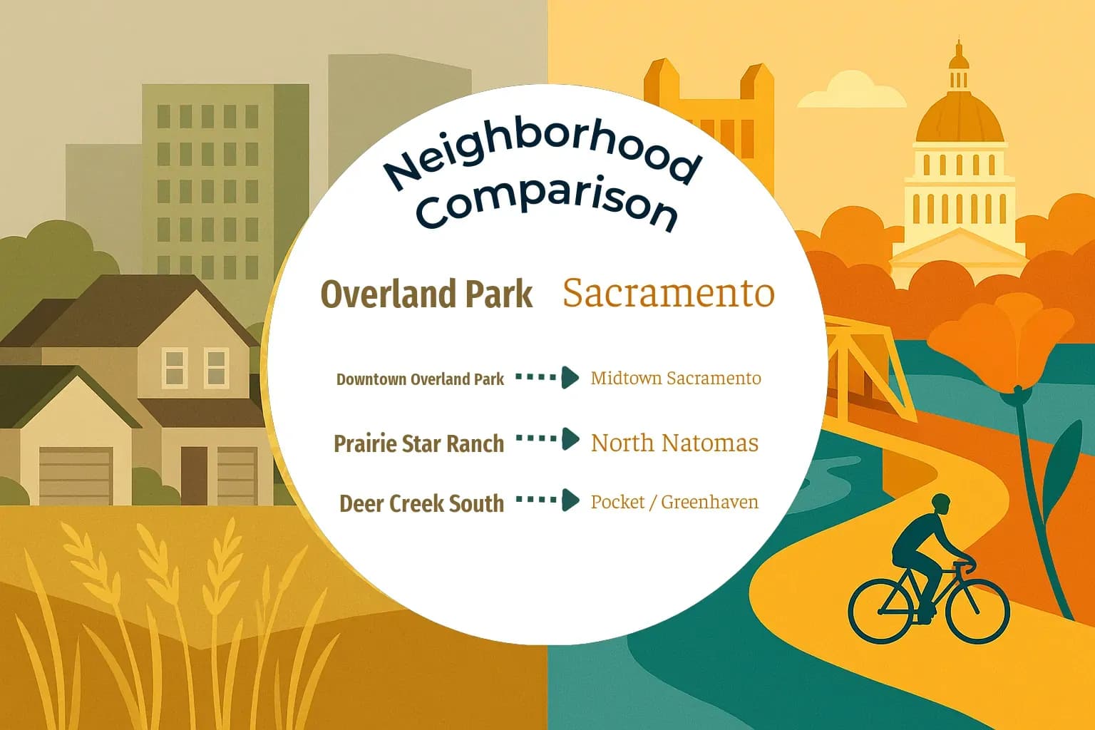 Overland Park vs Sacramento Neighborhood Comparison